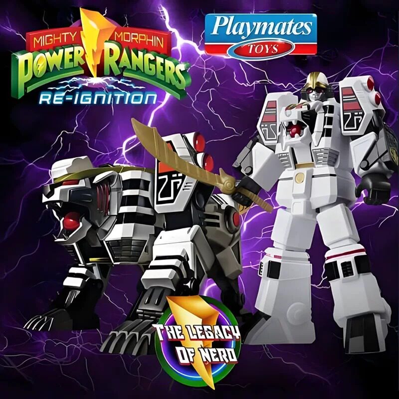Model Kit Megazord - Zabawki Playmates Power Rangers Biały Tygrys