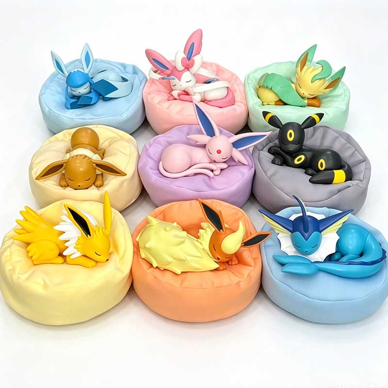 Model Kit Eevee - 9 szt. Anime Pokémon Eevee Figurki