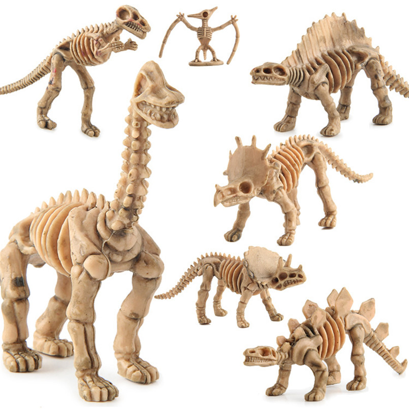 Model Kit Dinosaur - 12 sztuk Mini szkielet dinozaura skamieniałości
