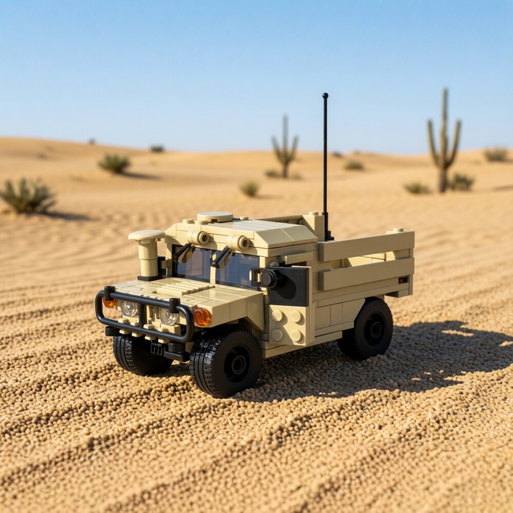 Model Kit Armored Core - Klocki konstrukcyjne Hummer Series, amerykański wojskowy