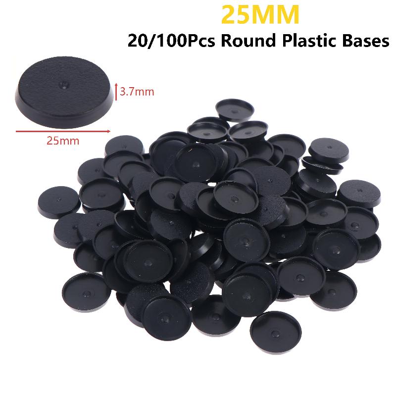 20/100 szt. 25mm Okrągłe Bazy  – Model Figure Base recenzja i cena
