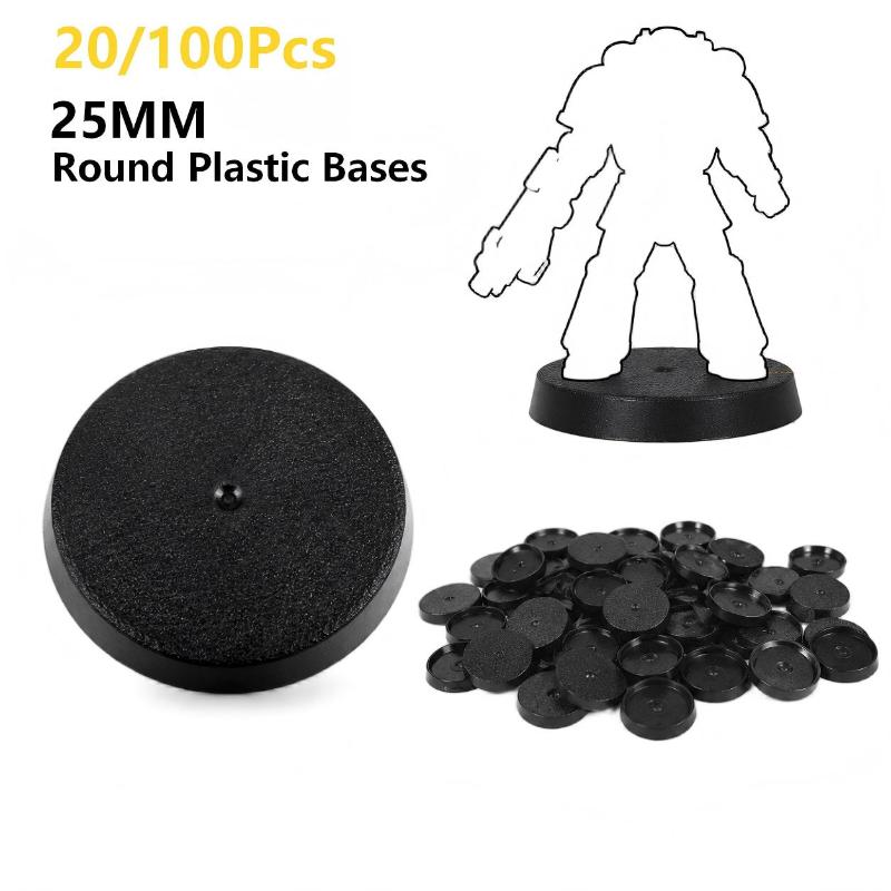 20/100 szt. 25mm Okrągłe Bazy  – Model Figure Base recenzja i cena
