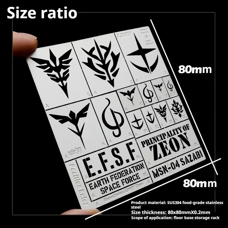 Szablon do aerografu ze stali  – Model Kit Gundam Wing recenzja i cena