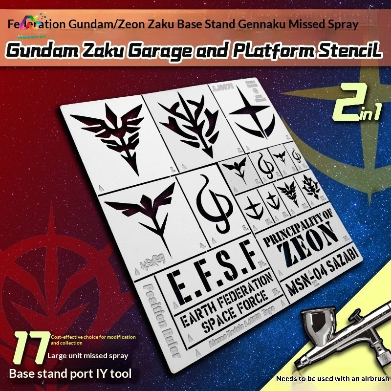 Szablon do aerografu ze stali  – Model Kit Gundam Wing recenzja i cena